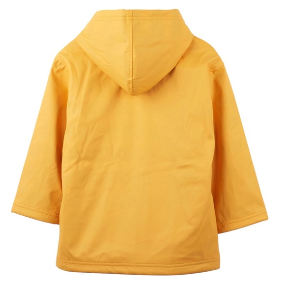 Hatley Waterproof Yellow With Navy Stripe Lining Splash Jacket Raincoat - Picture 2 of 2